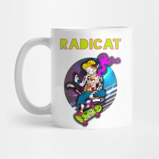 Radicat: cool cat skating Mug